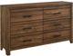 New Classic® Home Furnishings Biscayne 4-Piece Sable Eastern King Panel Bedroom Set -2