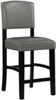 Linon Monaco Black/Dove Gray Counter Stool-0