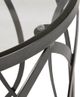 Olliix by Madison Park Tempered Glass Accent Table with Black Base-1