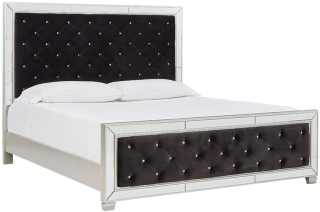 Signature Design by Ashley® Lindenfield Black King Upholstered Bed-1