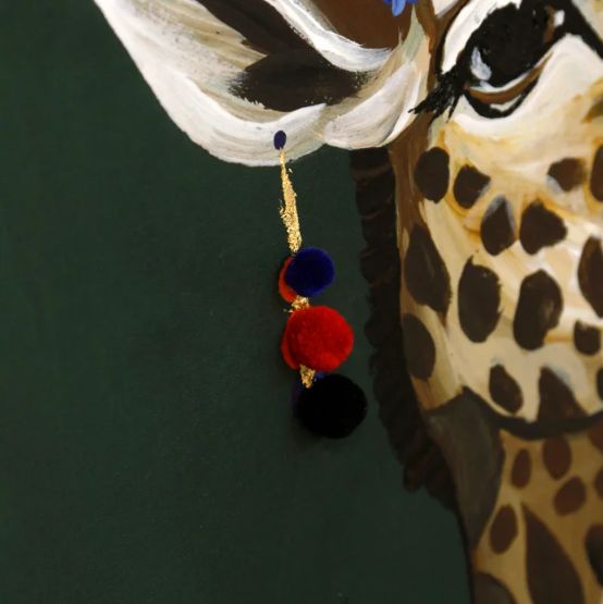Stylecraft Mrs. Regal Giraffe Portrait Wall Art-1
