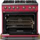 Viking® 5 Series 36" Valentine Pro Style Gas (NG) Range with Brushed Brass Trim-1