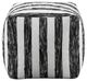 Homelegance® Easley Black/White Striped Pouf-2