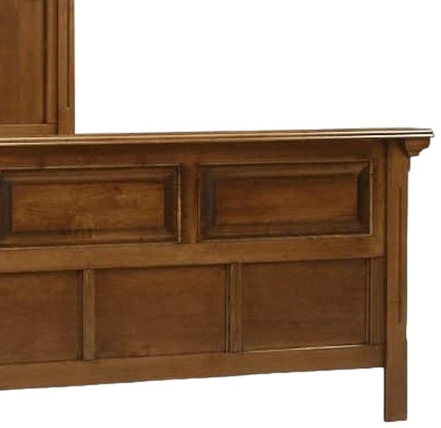 Wolfcraft Furniture Stonehaven Brown King Raised Panel Bed-1