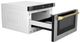 ZLINE Autograph Edition 24" 1.2 Cu. Ft. Stainless Steel Built-in Microwave Drawer with Polished Gold Helix Handle-4