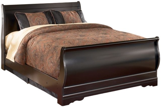 Signature Design by Ashley® Huey Vineyard Black Full Sleigh Bed | All ...