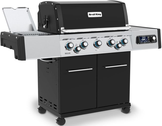 Broil King® Regal™ Q 590 Pro 5-Burner Black Freestanding Natural Gas Grill-2
