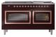 Ilve® Nostalgie II Noblesse 60'' Burgundy Pro Style Dual Fuel Range with Copper Trim-1