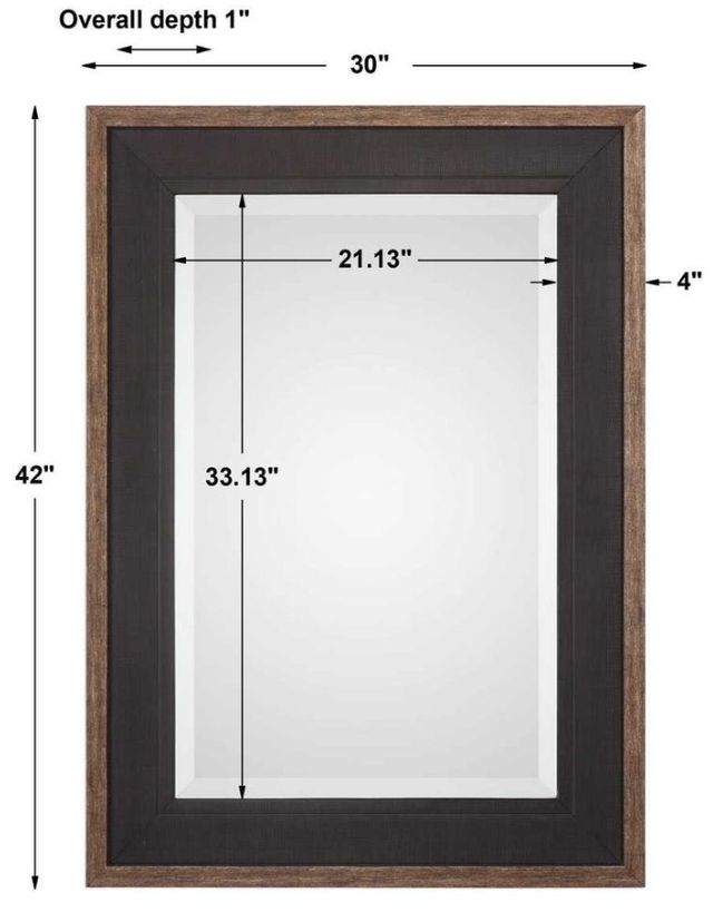 Uttermost® Staveley Rustic Black Mirror-2