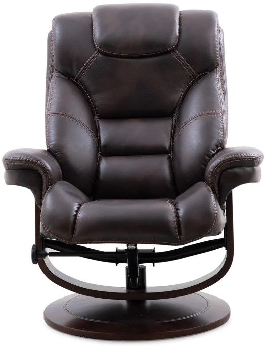 Parker House® Monarch Truffle Reclining Chair And Ottoman Set-1