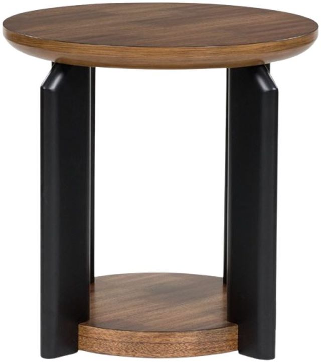 Signature Design by Ashley® Kraeburn Brown End Table with Black Base-1