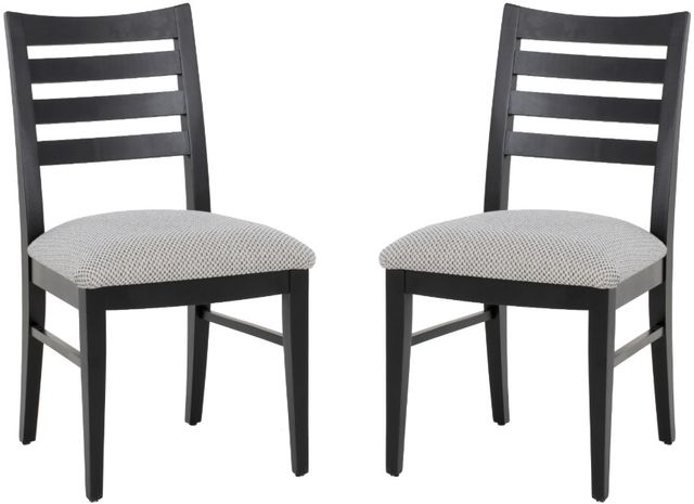 Linon Felicia 2-Piece Black Side Chair Set-0