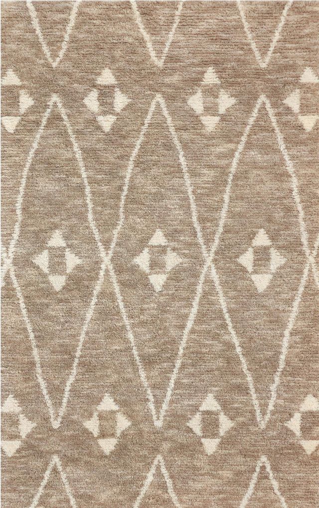 KAS Rugs Marley Oatmeal Feria 5'x8' Area Rug-0