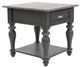 Liberty Furniture Ocean Isle Slate End Table with Weathered Pine Top-0