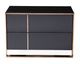 VIG Furniture Modrest Cartier 3-Piece Black/Rosegold Queen Bedroom Set-3