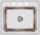 Elkay Lustertone® Classic Lustrous Satin 25" x 22" x 10-3/8" 3-Hole Single Bowl Drop-In Sink with Perfect Drain®-1