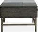 Magnussen Home® Fulton Smoke Glass Lift Top Cocktail Table with Smoke Anthracite Base-4