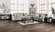 Furniture of America® Jarrow Light Gray 2-Piece Sofa and Loveseat Set-0