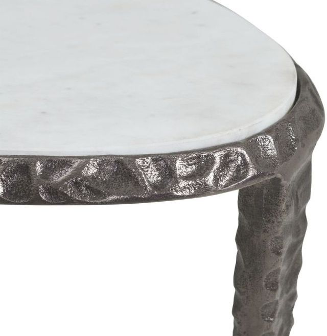Uttermost® Arnold Marble Top Side Table with Dark Bronze Base-4