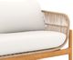 New Classic® Home Furnishings Solstice Rope Beige/Brown Acacia/Linen Outdoor Loveseat-3