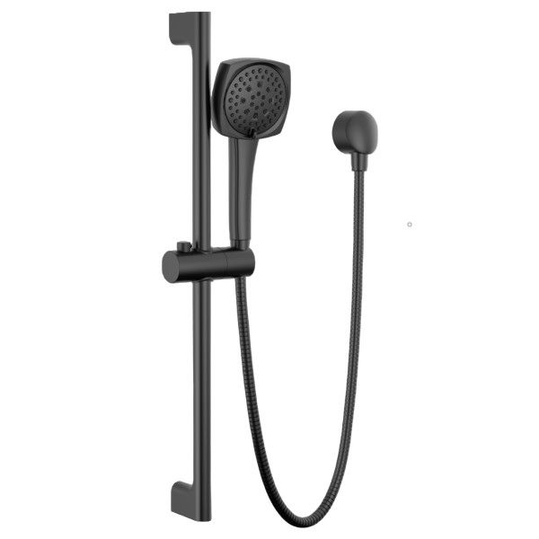 Peerless Ezra® Matte Black Slide Bar with Hand Shower-0