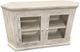 Vintage Furniture Corner Console with Glass Door-0
