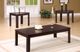 Titus Furniture 3 Piece Espresso Coffee Table Set-0