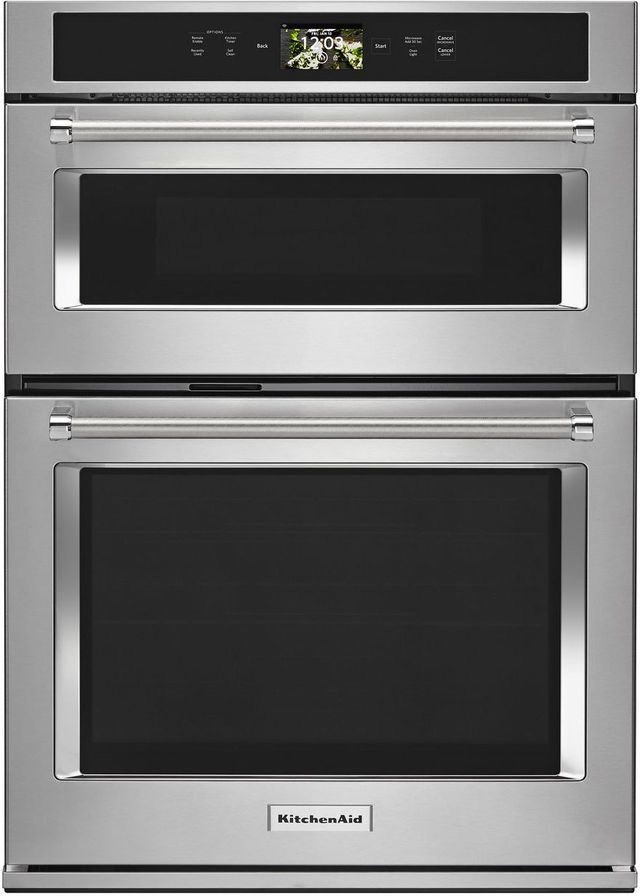 KitchenAid® 30" Stainless Steel Smart Electric Built In Oven/Micro Combo-0