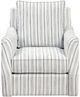 Homelegance® Bowden Blue/White Swivel Chair-2