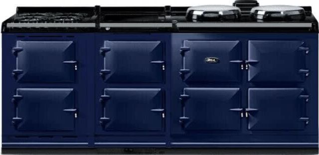 AGA™ eR7 210 Classic Cast Iron 83" Dark Blue Pro Style Dual Fuel Range-0
