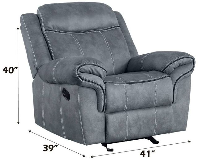ACME Furniture Zubaida Gray Manual Glider Recliner-2