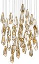 Currey & Company Glace Multi-Drop Painted Silver Pendant Lighting-0