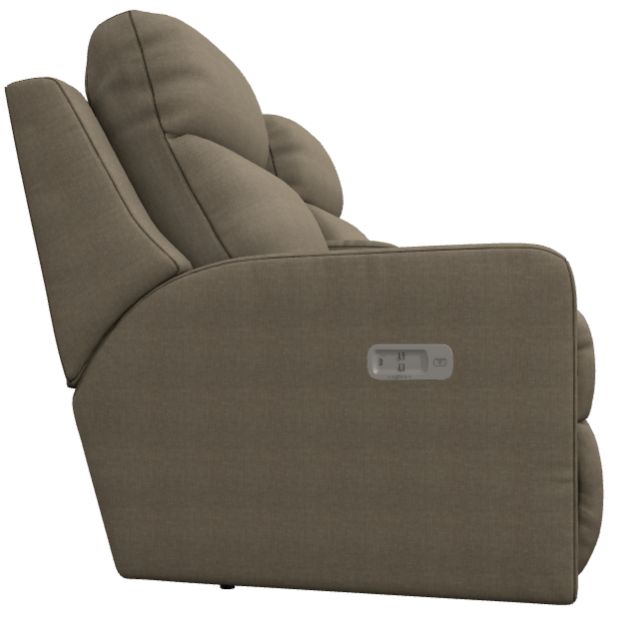 La-Z-Boy® Emmons Brindle Power Reclining Loveseat with Console, Headrest, and Lumbar-3