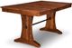 Handstone Customizable Glengarry Heritage Nutmeg 42x60 Pedestal Table with 2x18" Breadboard Leaf's-0