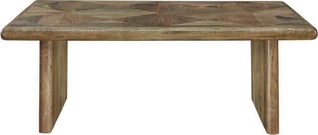 Signature Design by Ashley® Lawland Light Brown Coffee Table-1
