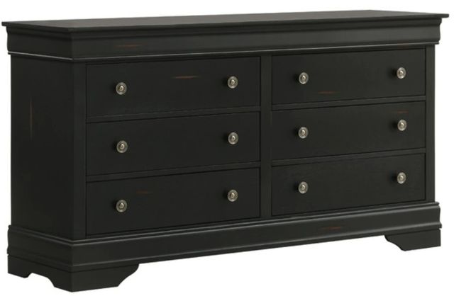 American Wholesale Furniture Porter 3-Piece Black Queen Panel Bedroom Set-3