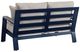 Signature Design by Ashley® East Beach Driftwood/Navy Blue Fabric/Wooden Outdoor Loveseat-3