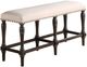 Winners Only® Xcalibur Espresso/Oatmeal Upholstered Bench-0