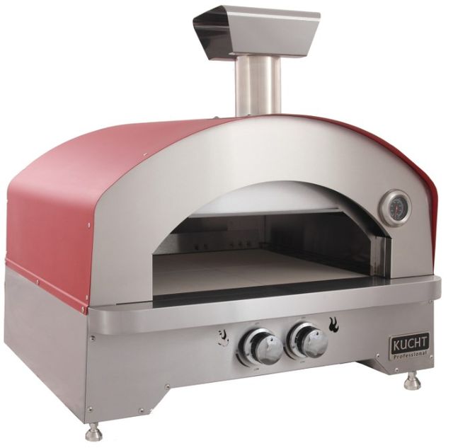Kucht Professional Napoli 30" Red Outdoor Portable Pizza Oven-2