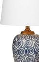Bassett Mirror Lawton Navy/White Table Lamp-1