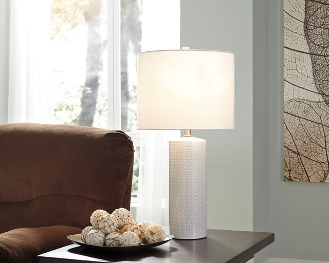 Signature Design by Ashley® Steuben White Table Lamp-2