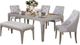 Furniture of America® Diocles 6-Piece Silver Gray Dining Set-0