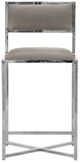 Modus Furniture Amalfi Chrome/Taupe X-Base Counter Stool-2