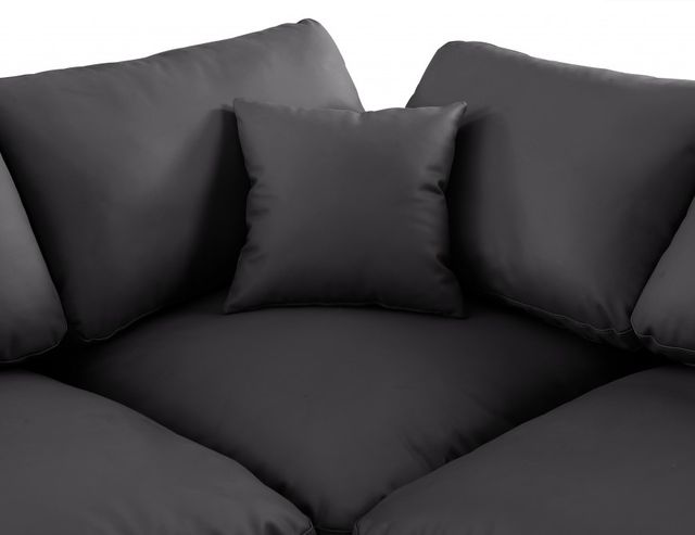 Meridian Furniture Comfy 6-Piece Black Vegan Leather Sectional -3