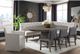 Elements International Collins Gray Upholstered Dining Side Chair-2