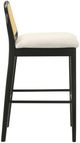 Armen Living Lucio 2-Piece Black/White Barstool Set-3