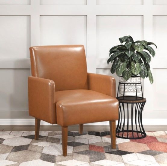 Homelegance® Piers Matt Brown Accent Chair-1