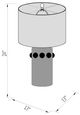 Surya Massimo Glazed Cream Table Lamp-2