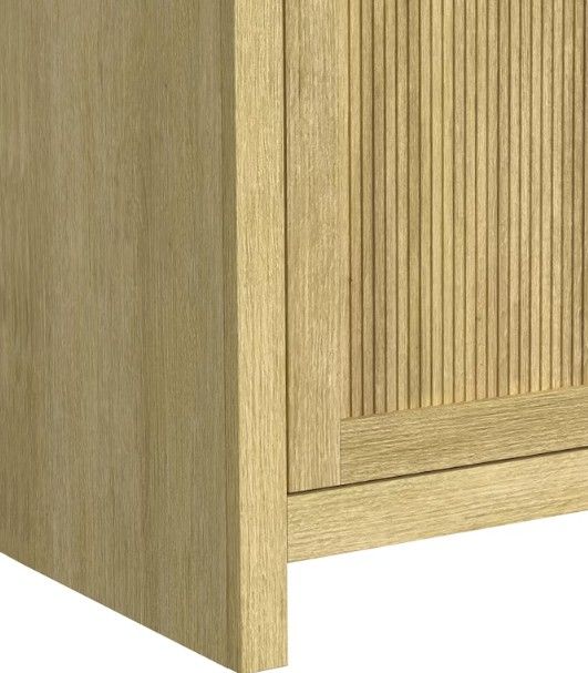 Elements International Ridgemont Natural Fireplace Cabinet-4