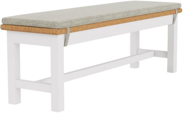 Riverside Furniture Rosalie Brown/Gray/White Caps 50" Dining Bench